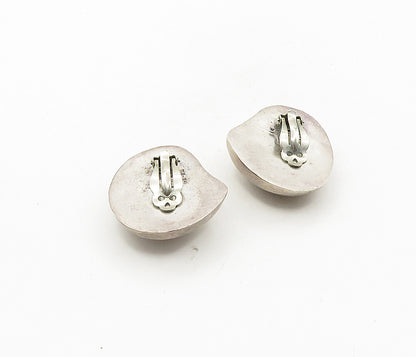 LOS BALLESTEROS 925 Sterling Silver  Vintage Hollow Non Pierce Earrings EG4931