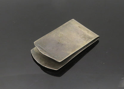 925 Sterling Silver  Vintage Antique Warrior Statue Oxidized Money Clip TR2899