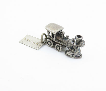 POST BELL TRADING 925 Silver Vintage Old Fashioned Steam Train Pendant PT4192