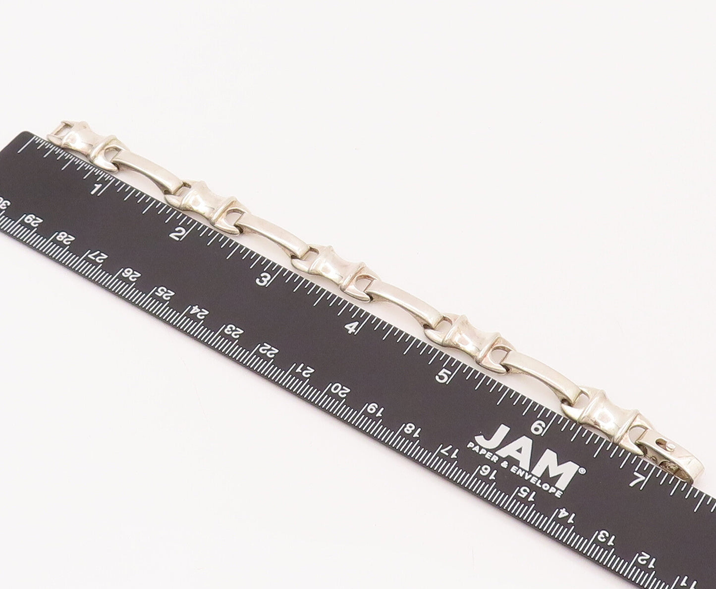 925 Sterling Silver Vintage Wrench & Rod Alternate link Bracelet  BT9853