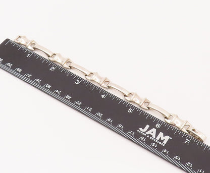 925 Sterling Silver Vintage Wrench & Rod Alternate link Bracelet  BT9853