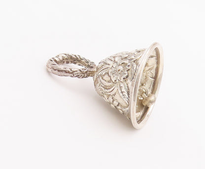925 Sterling Silver Vintage Toy S. KIRK & SON Floral Bell (Rattles)  TR3721