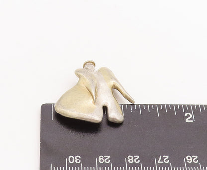 925 Sterling Silver Vintage Brooch Pin Designer Solid Cutout Angel  BP11082