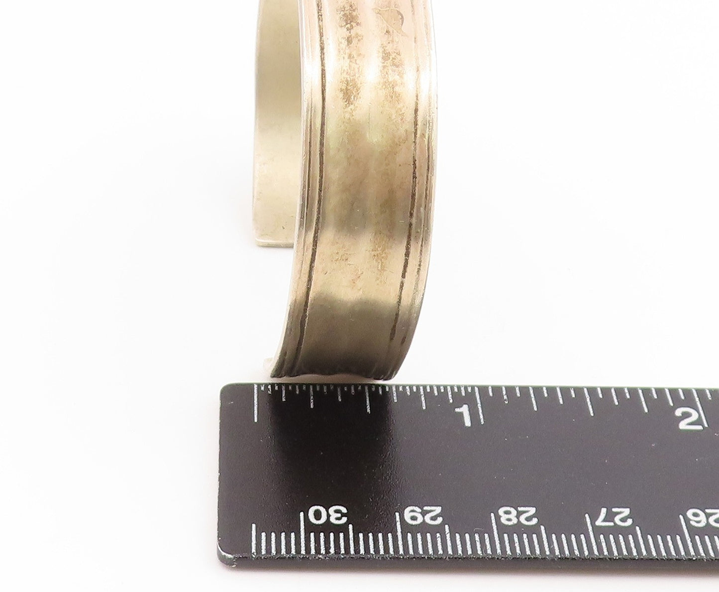 925 Sterling Silver Vintage Bracelet Engraved Anything Is Possible Cuff  BT11914