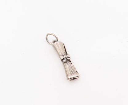 925 Sterling Silver Vintage Pendant JAMES AVERY Graduation Diploma Charm PT25203