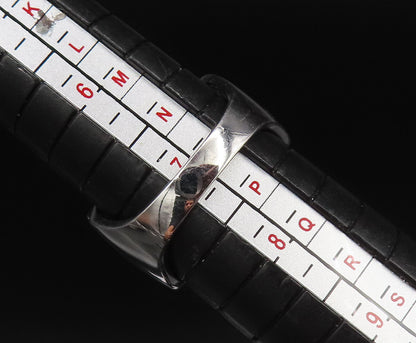 925 Silver  Vintage Multi Shape Cubic Zirconia Swirl Band Ring Sz 7  RG25900