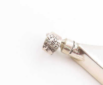 925 Sterling Silver Vintage Pendant MEXICO Cutout Diamond Shape PT24192