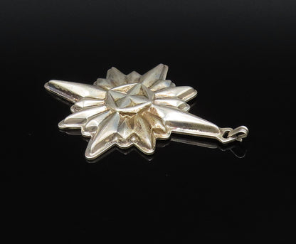 REED & BARTON 925 Silver  Vintage Christmas Star Ornate Pendant  PT21673