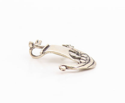 925 Sterling Silver Vintage Pendant Dragon Head Sailing Ship Charm  PT26052