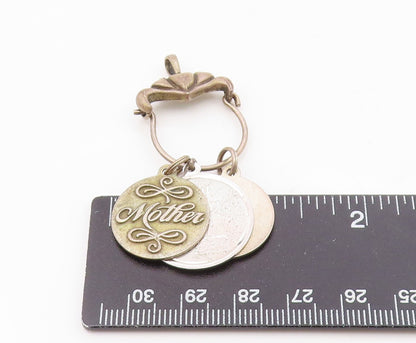 925 Sterling Silver  Vintage Happy Birthday Aunt & Mother Pendant  PT16733