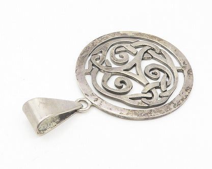 SILPADA 925 Sterling Silver  Vintage Celtic Triskelion Knot Pendant  PT9214