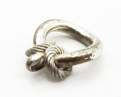GERMANY 925 Sterling Silver  Vintage Shiny Rope Twist Design Pendant  PT9903