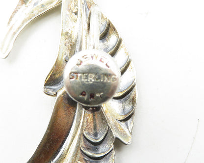 JEWEL ART 925 Sterling Silver  Vintage Floral Non Pierce Drop Earrings  EG5463