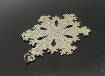MMA 925 Sterling Silver   Vintage Antique 1971 Snowflake Pendant  PT18296
