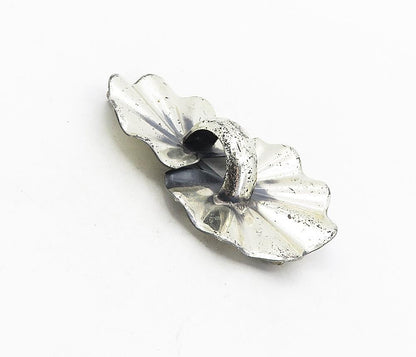 MONET 925 Sterling Silver  Vintage Shiny Modernist Design Brooch Pin  BP3200