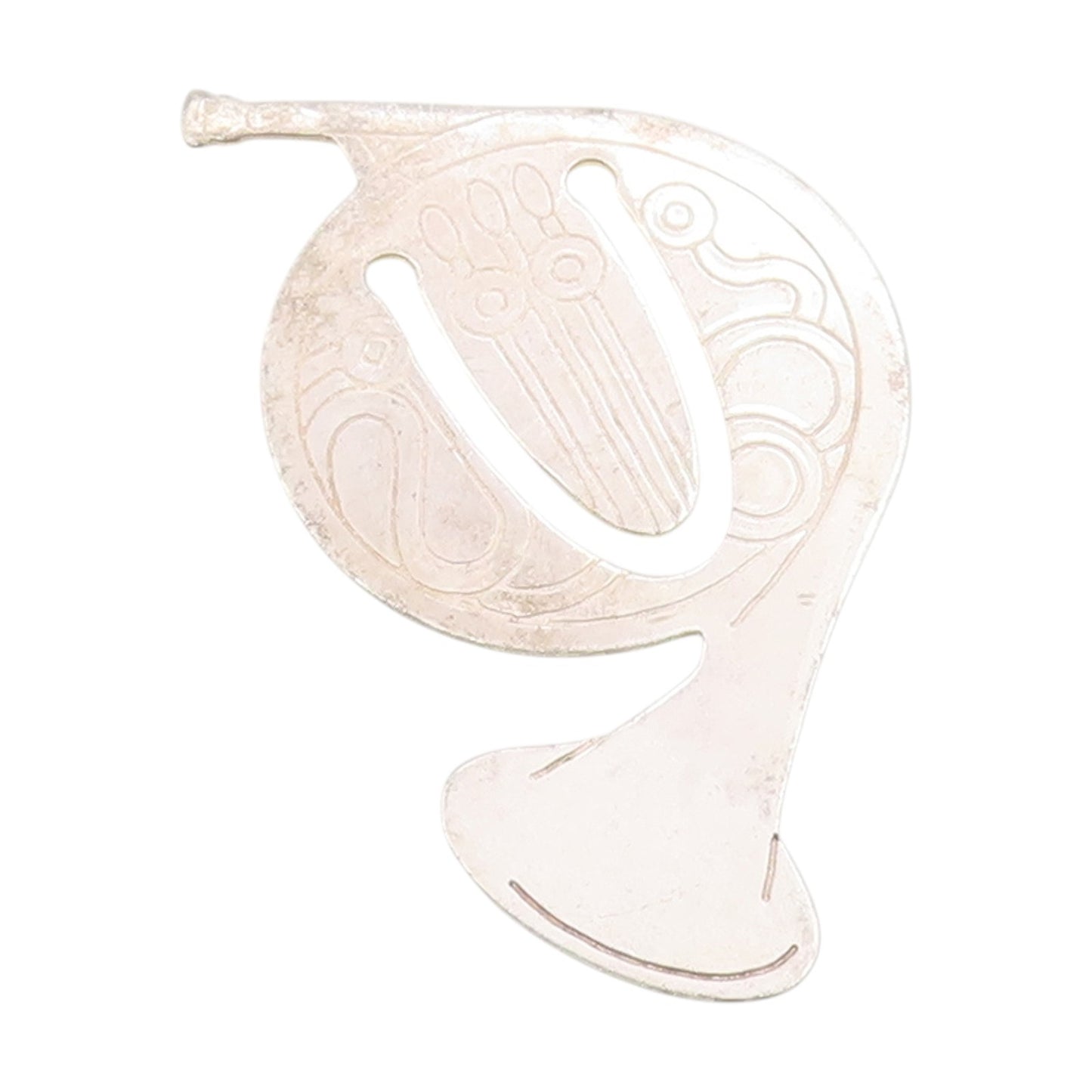 925 Sterling Silver Vintage Book Mark TIFFANY & CO French Horn Design   TR4001