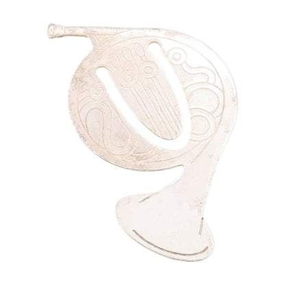 925 Sterling Silver Vintage Book Mark TIFFANY & CO French Horn Design   TR4001
