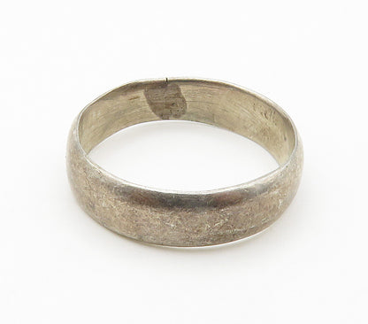 POST BELL TRADING 925 Silver  Vintage Minimalist Smooth Band Ring Sz 5 RG15541