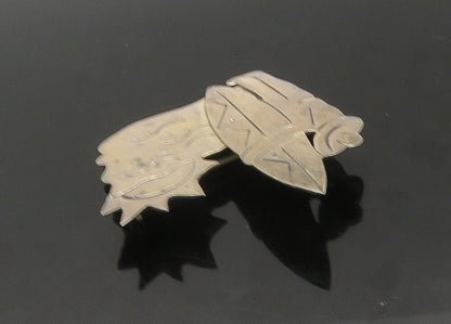 MEXICO 925 Silver  Vintage Man With Surf Board Beach Scene Brooch Pin  BP8742