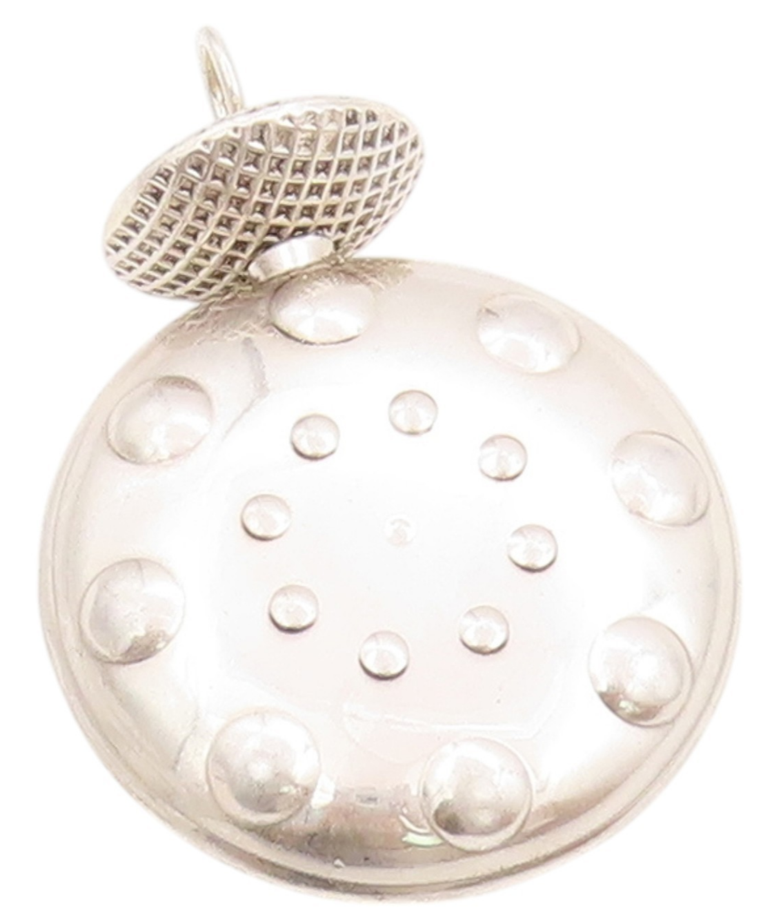 925 Sterling Silver Vintage Pendant Heavy Solid Perfume Bottle OPENS  PT24793
