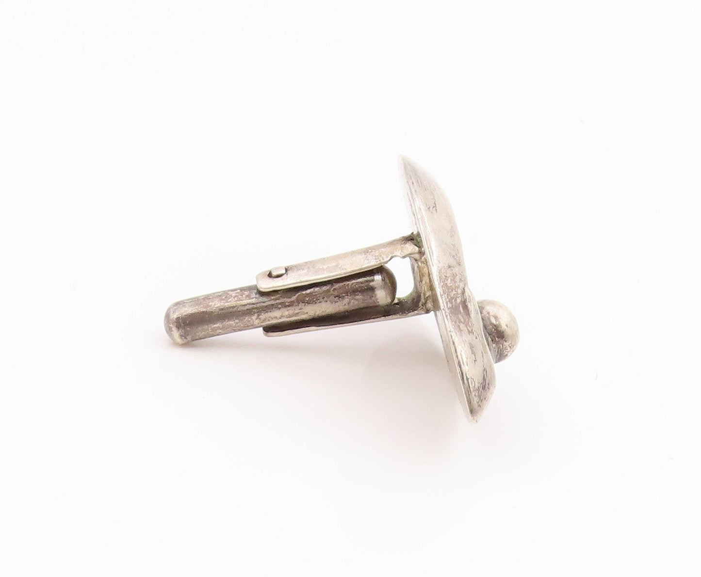BALDERAS MEXICO 925 Sterling Silver Vintage Modernist Design Cufflinks  TR3208