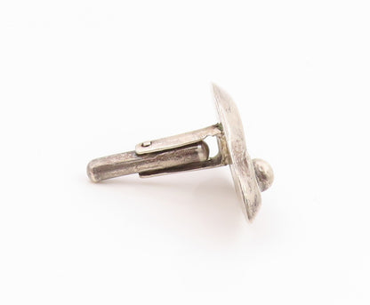 BALDERAS MEXICO 925 Sterling Silver Vintage Modernist Design Cufflinks  TR3208