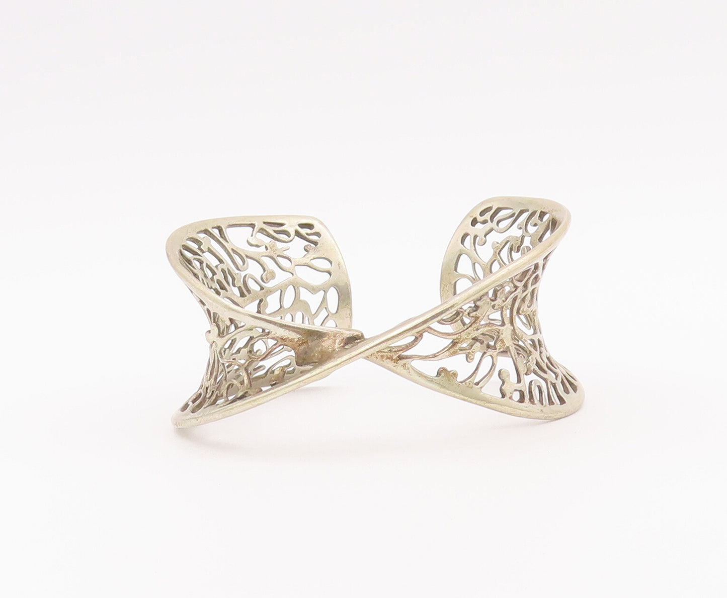 925 Sterling Silver Vintage Bracelet KIT HEATH Designer Twisted Cuff  BT10383