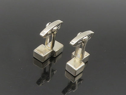 GERMANY 925 Sterling Silver Vintage Minimalist Double Square Cufflinks  TR3313