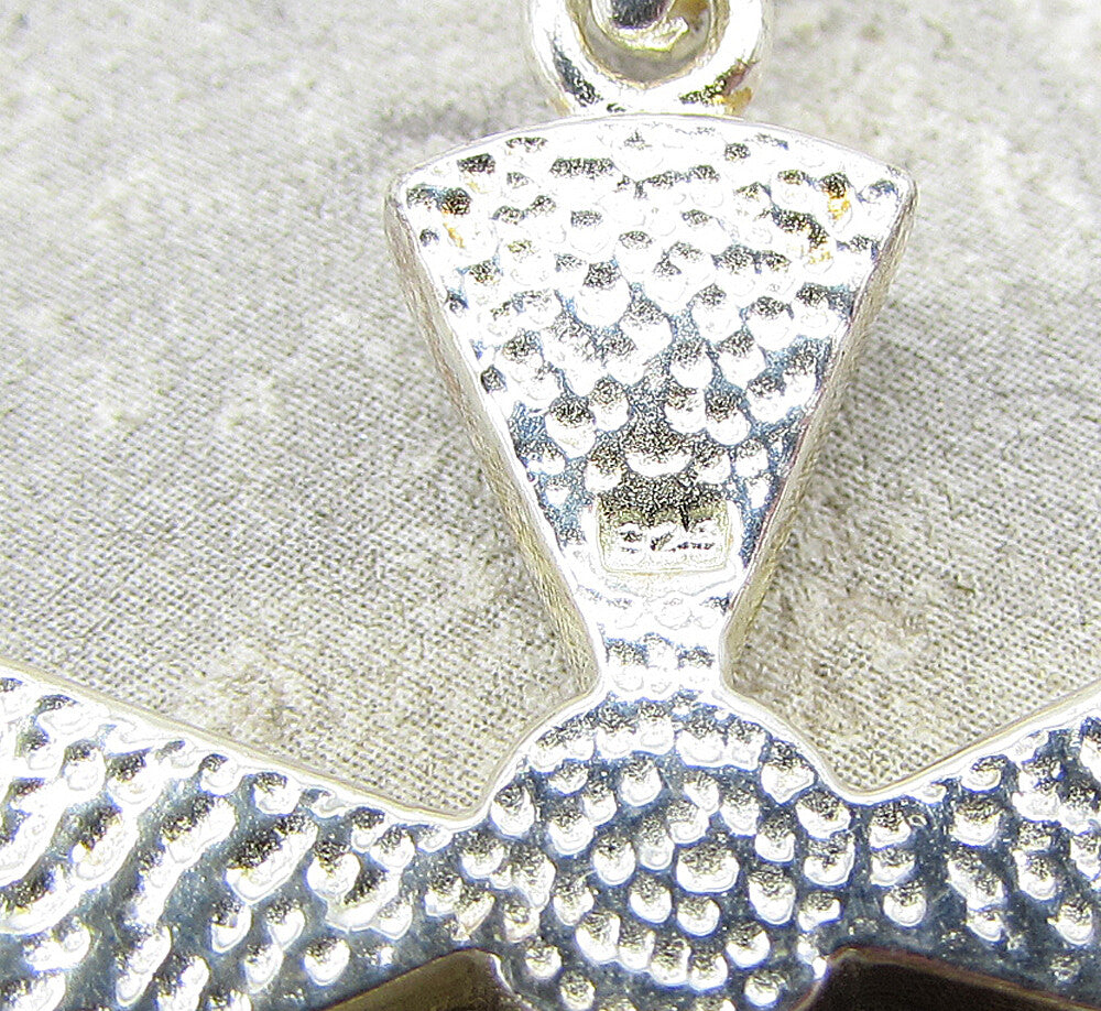 925 Sterling Silver  White Crystals Religious Cross Drop Pendant  PT1427