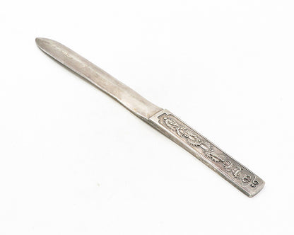 DESIGNER 925 Sterling Silver  Vintage Dark Tone Dragon Mail Opener  TR1636