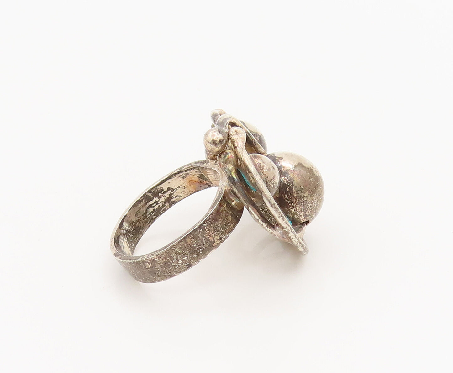 AVI SOFFER ISRAEL 925 Silver  Vintage Braded Designer Ring Sz 4.25  RG26797