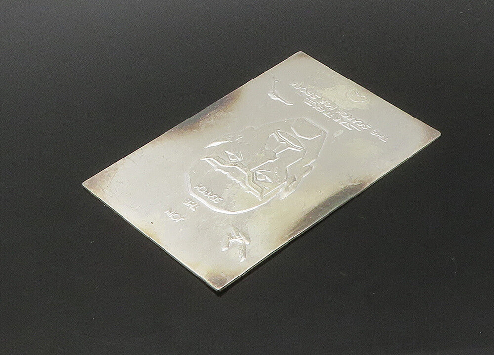 925 Sterling Silver Vintage Solid Star Trek 1982 Collection Card  TR3081