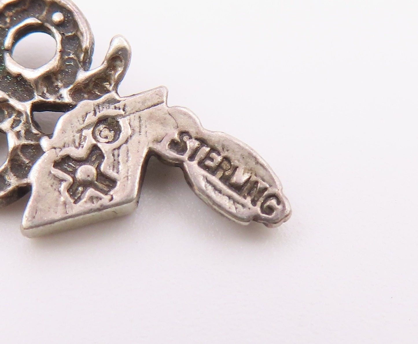925 Sterling Silver  Vintage 98 Graduation Charm Pendant  PT1925