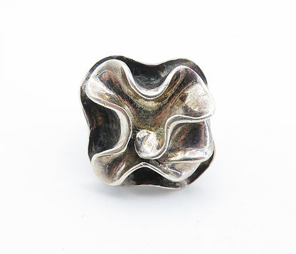 SILPADA 925 Silver  Vintage Dark Tone Sculpted Cocktail Ring Sz 8  RG7046
