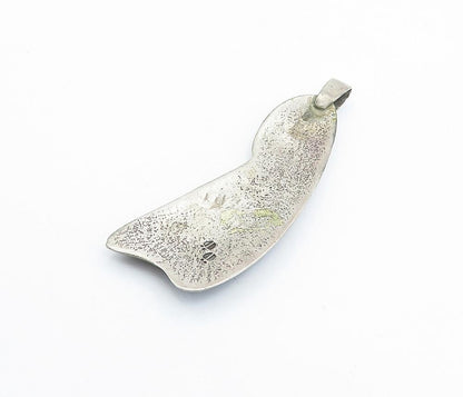 NAVAJO JOHN HORNBECK 925 Silver Vintage Antique Sculpted Pendant  PT4262