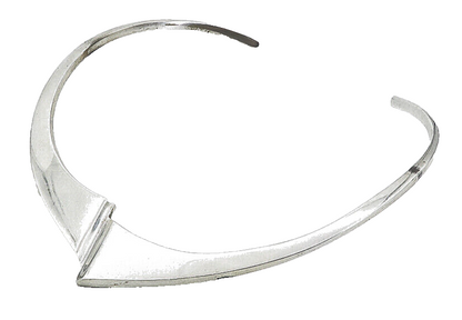MEXICO 925 Sterling Silver  Vintage Shiny Polished Collar Necklace  NE1492