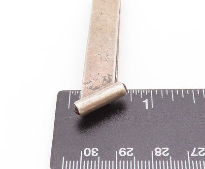 925 Sterling Silver Vintage Tie Clip SWANK Minimalist Dark Tone  TR3827