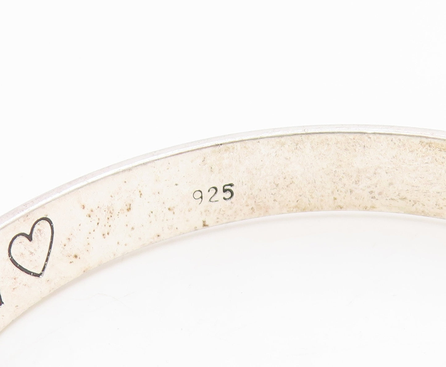 925 Sterling Silver Vintage Bracelet Engraved Forever And Always Cuff  BT11566