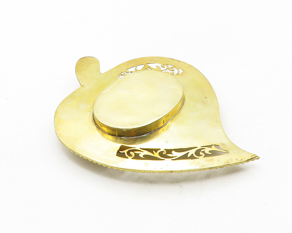 925 Sterling Silver  Vintage Two Tone Floral Swirl Pill Box (OPENS)  TR1775