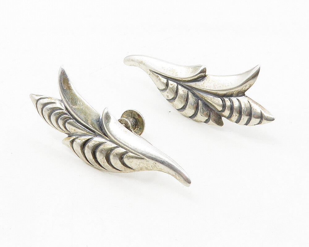 JEWEL ART 925 Sterling Silver  Vintage Floral Non Pierce Drop Earrings  EG5463