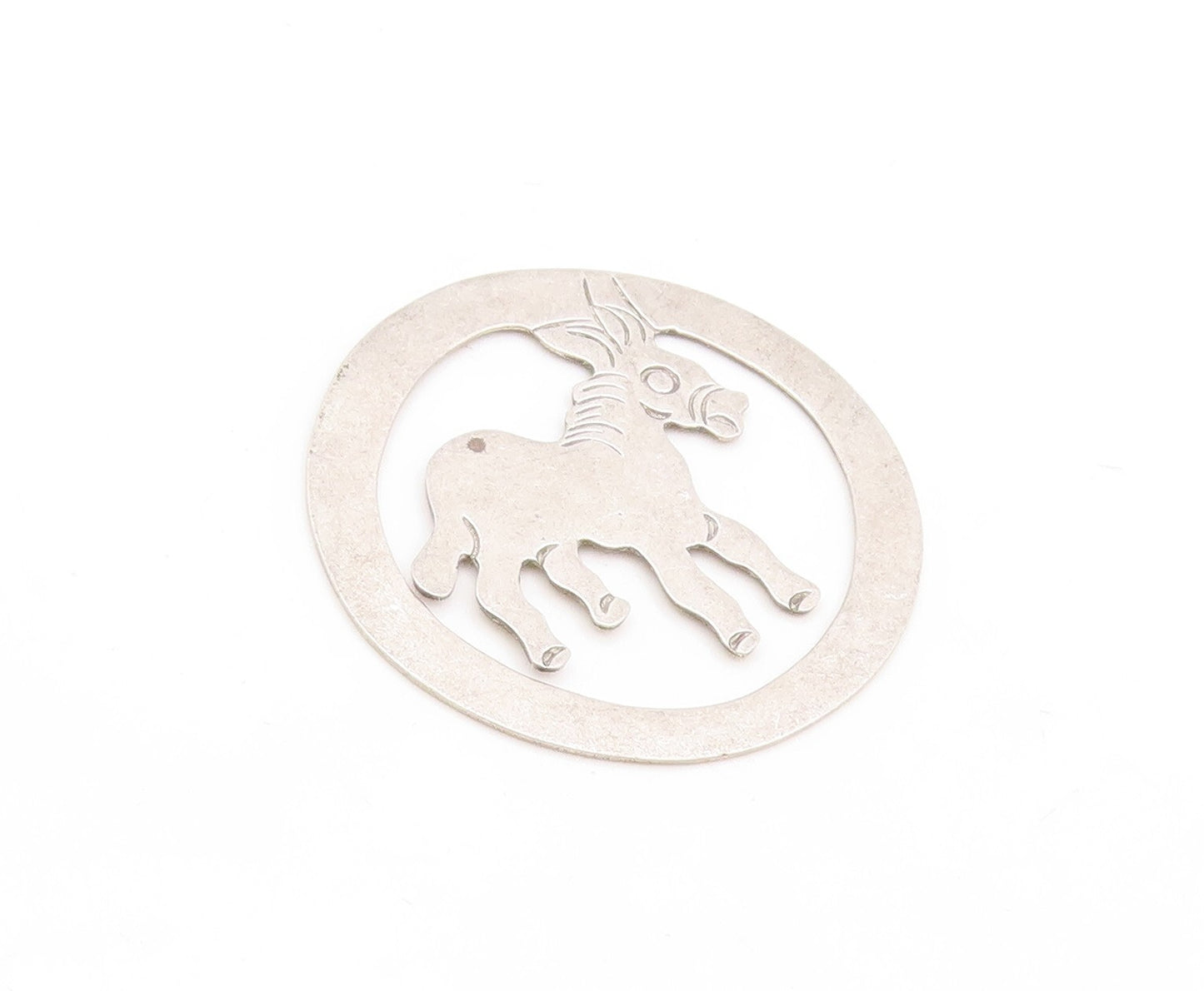 925 Sterling Silver Vintage Bookmark MEXICO Cutout Solid Donkey  TR3824