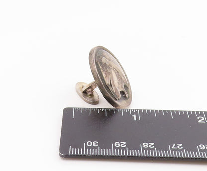 925 Sterling Silver Vintage Cufflinks GEORG JENSEN DENMARK Owl & Horse  TR4239
