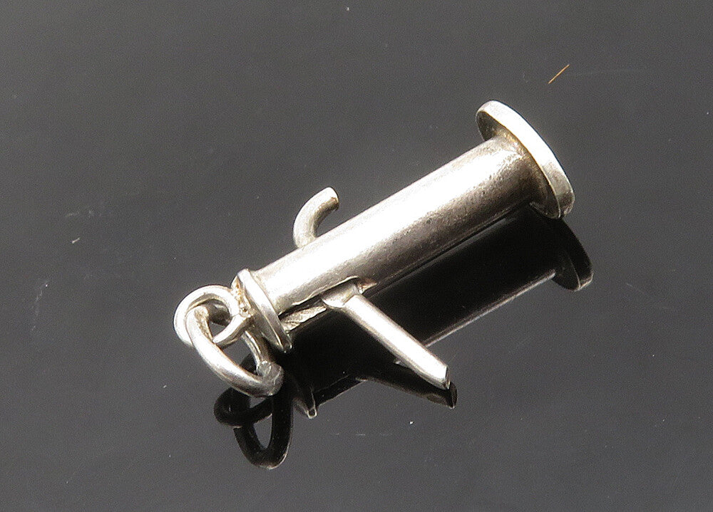 925 Sterling Silver  Vintage Petite Shiny Smooth Pendant  PT15919