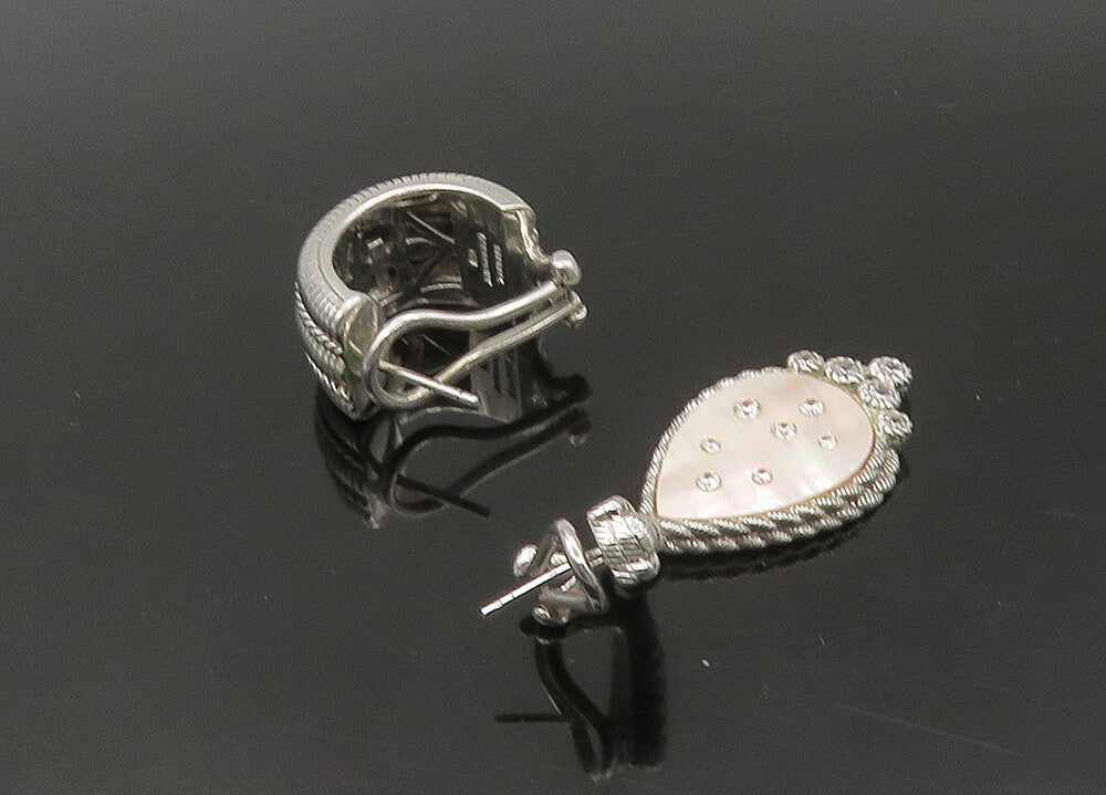 JUDITH RIPKA 925 Sterling Silver Vintage Multi Stone Lot Single Earrings EG11319