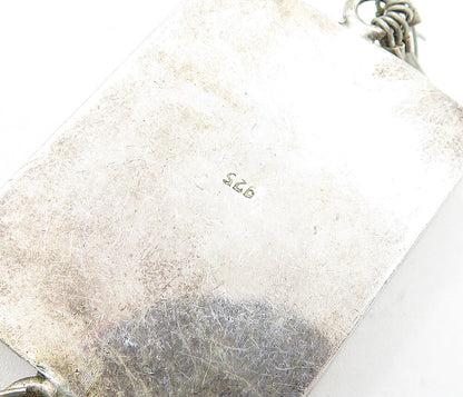 925 Sterling Silver  Vintage Petite Padlocks Republique Rwandaise Stamp TR1136