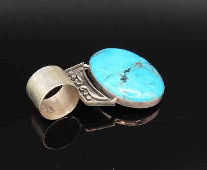 DTR JAY KING 925 Silver  Vintage Swirl & Bead Detail Turquoise Pendant PT21773