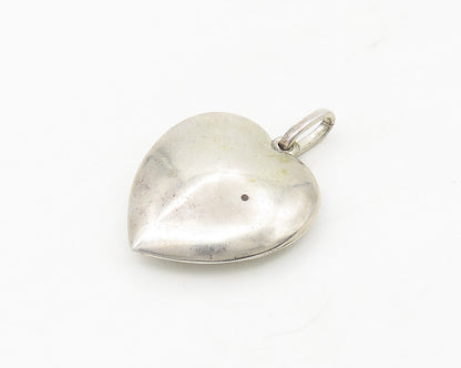 CELIA SEBIRI 925 Silver  Vintage Shiny Smooth Love Heart Pendant  PT14226