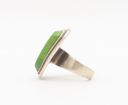 925 Sterling Silver Vintage Ring BARSE Minimalist Large Turquoise Sz 6.5 RG27936