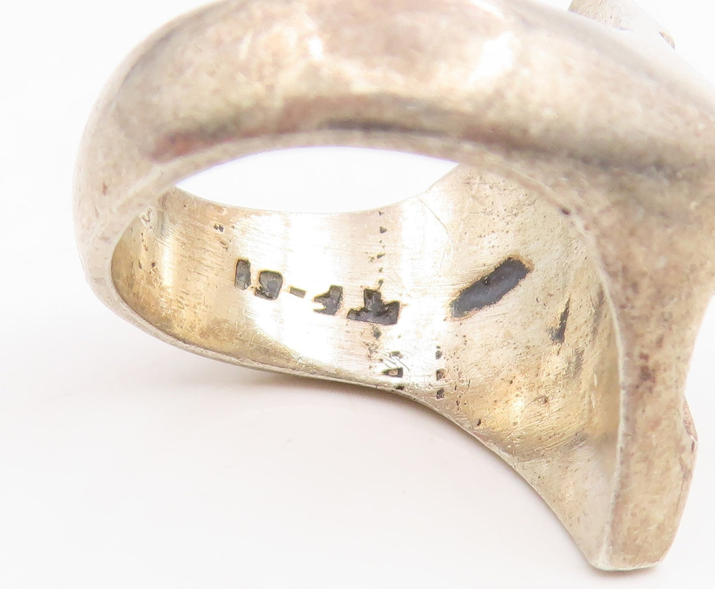 925 Sterling Silver Vintage Ring MEXICO Solid Maltese Cross Band  Sz 6  RG34962