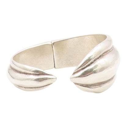 UNO DE 50 925 Silver  Vintage Heavy Scalloped Statement Bracelet  BT9738